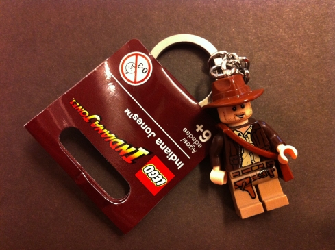 Indiana Jones lego-nøkkelring